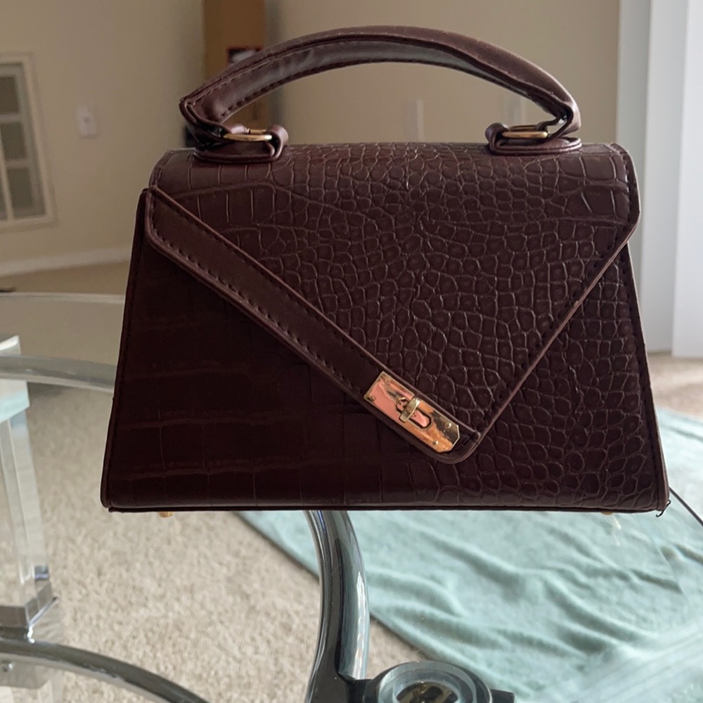 Brown leather bag